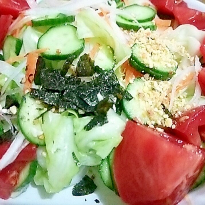 ふりかけで食べる! ふりかけサラダ